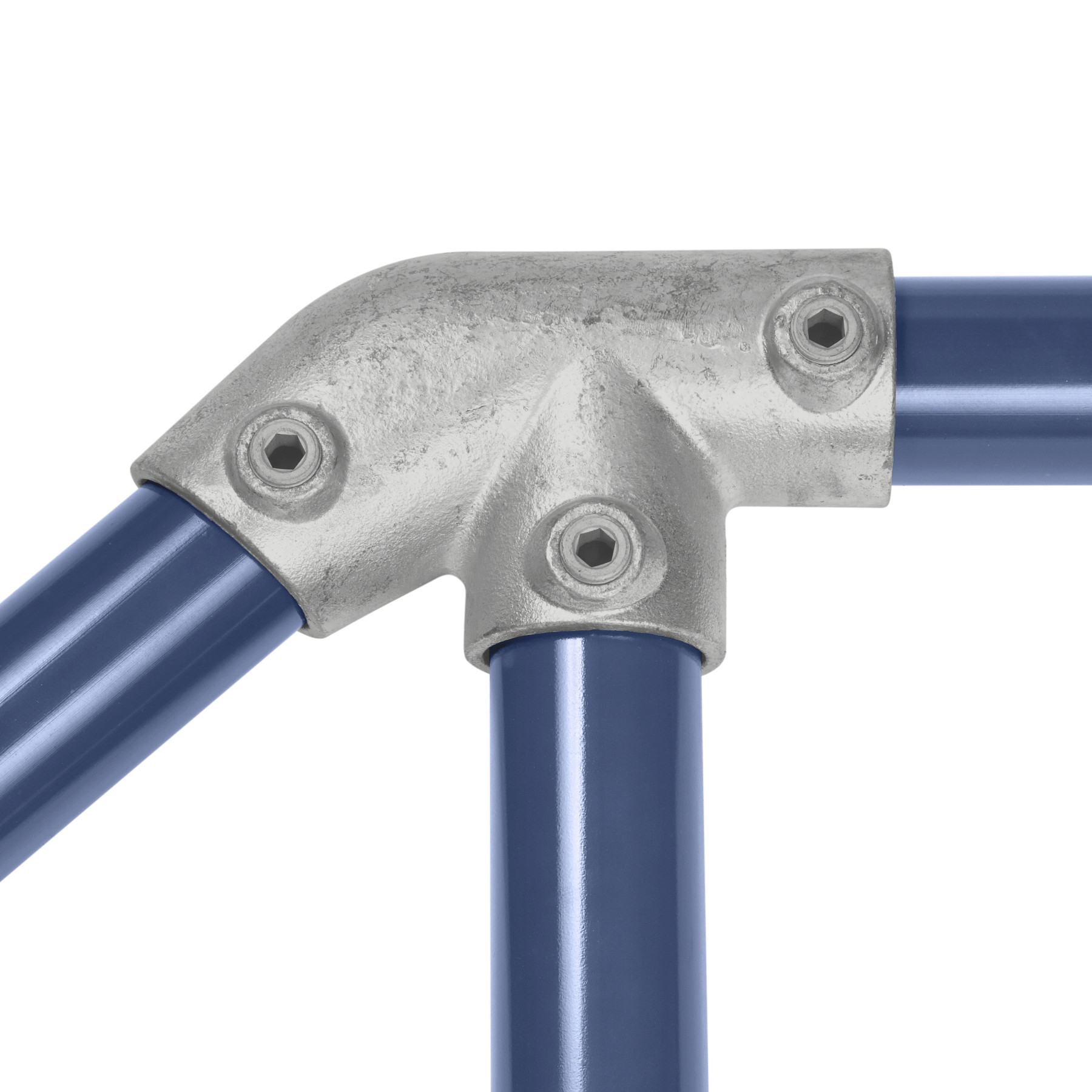 Kee Klamp, 3258 Level to Sloping Down Tee, Key Clamp Simplified