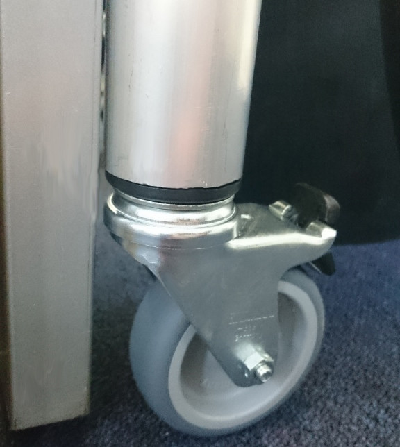 braked castor