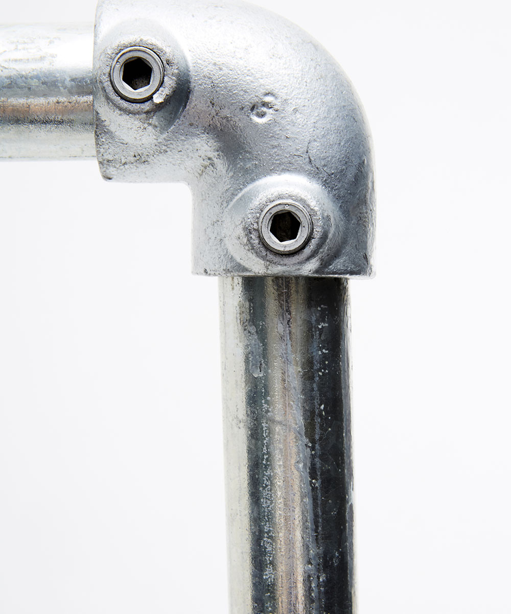 Kee Klamp clothing rail detail