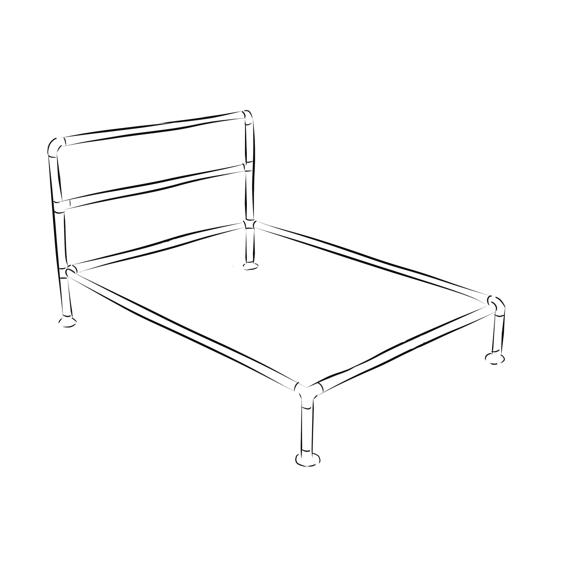 Barbican industrial bed frame kit - Single