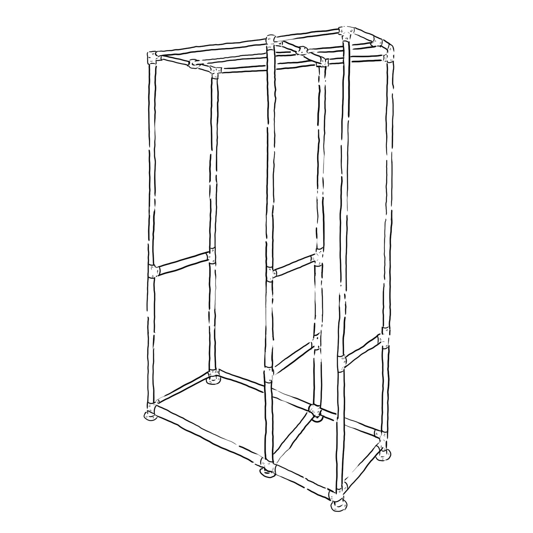 open wardrobe system