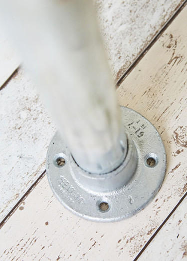 Single table leg - Galvanised steel