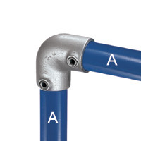 corner fitting with tube