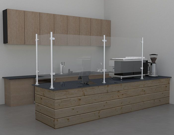 7 Sneeze guard designs for countertops Simplified Building