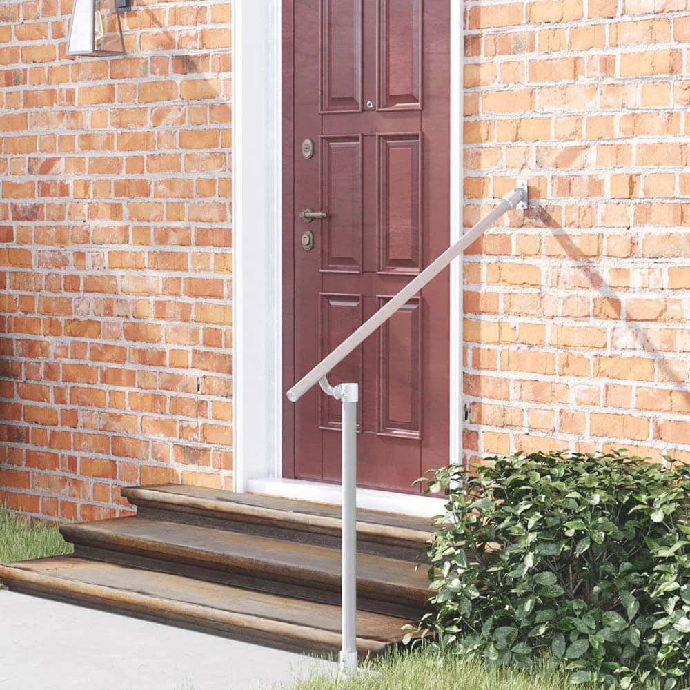 Wall-to-floor accessibility stair handrail