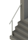 Wall-to-Floor Accessibility Stair Handrail, render