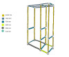 open wardrobe system drawing