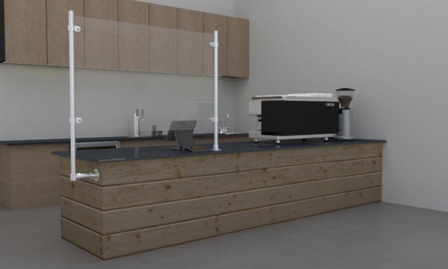 7 Sneeze guard designs for countertops Simplified Building