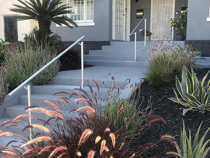 custom aluminium handrail for stairs