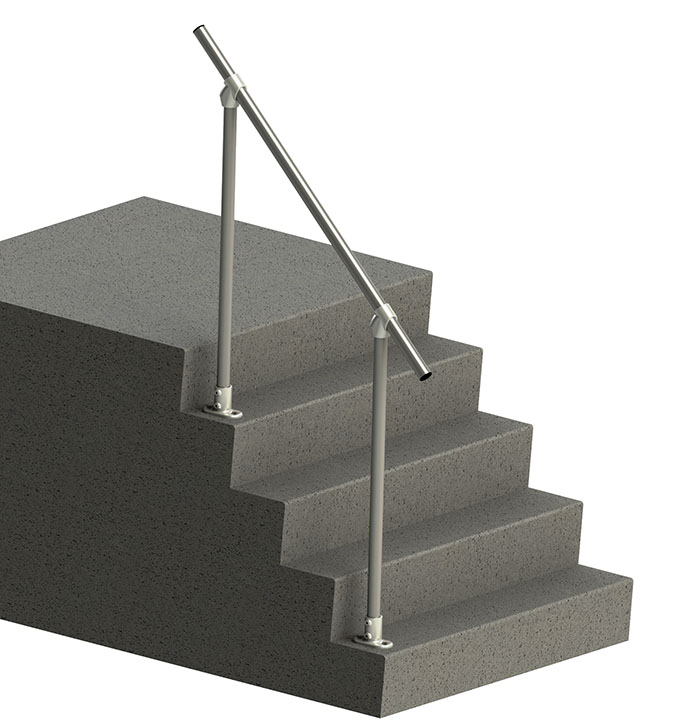 easy to install metal handrail