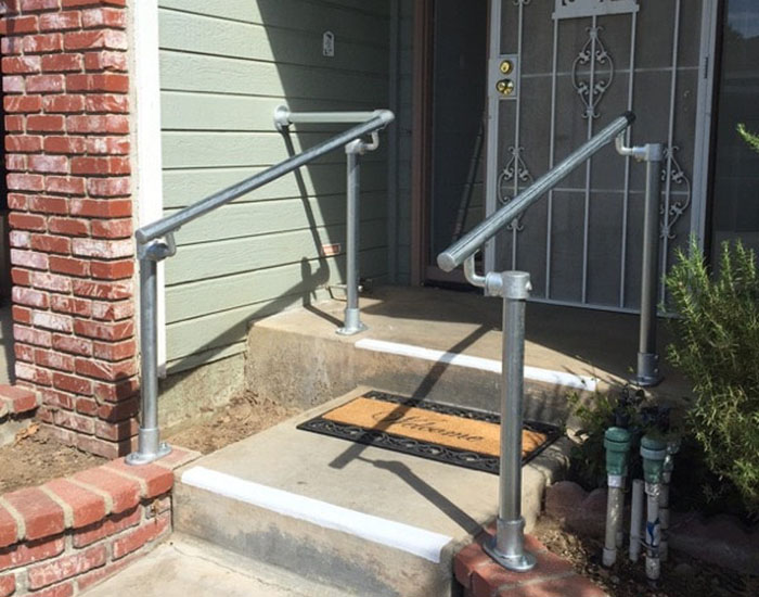 GRAB RAIL MOBILITY AID WROUGHT IRON HAND RAIL FOR STAIRS