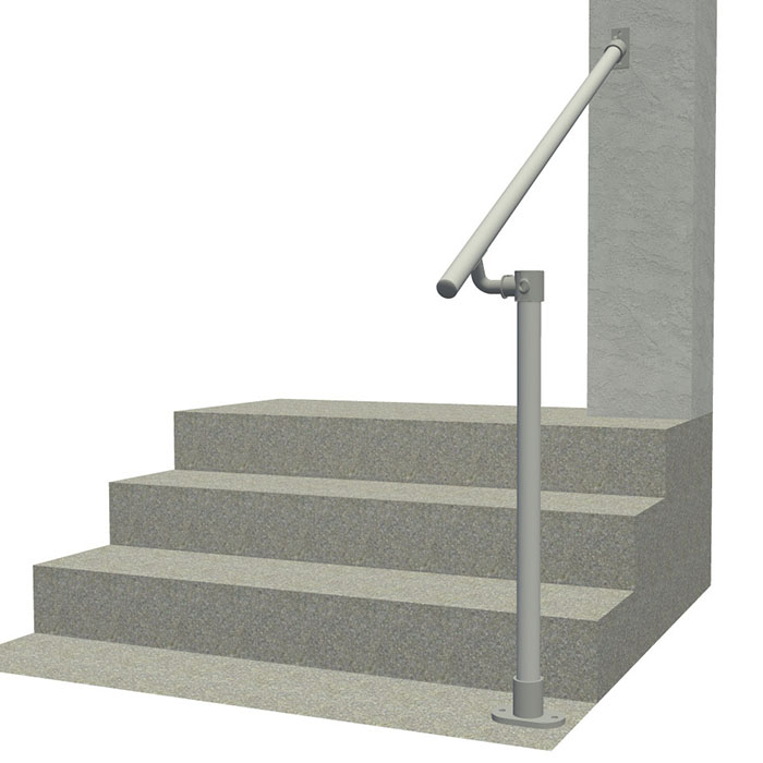 outdoor metal rail