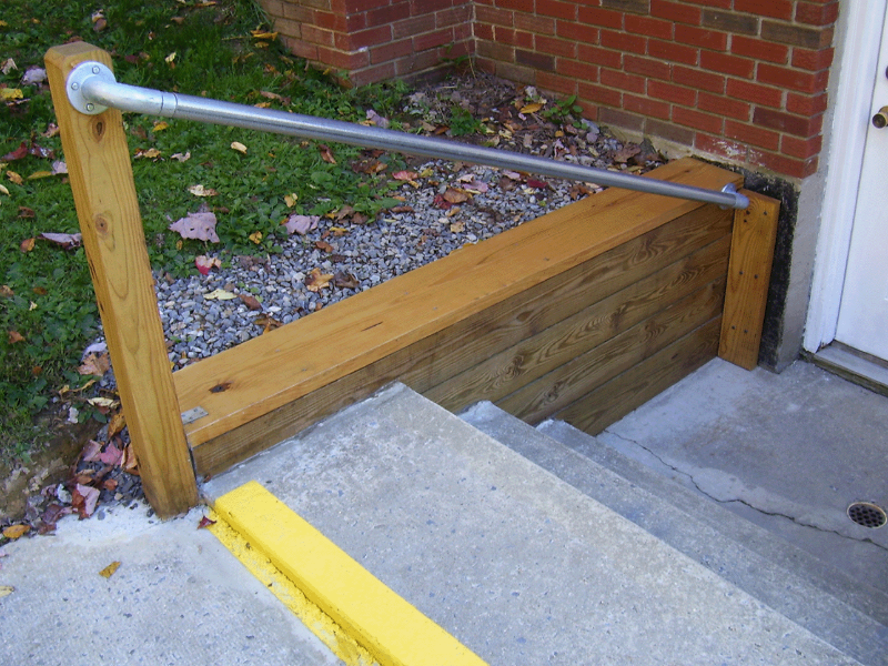 outdoor handrails for steps